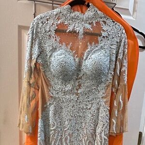 Elegant Embroidered Evening Dress